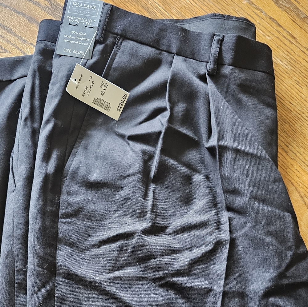 Black Wool Dress Pants